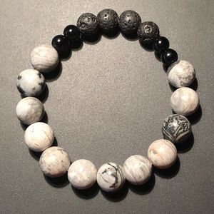 Map Jasper x Onyx Bracelet